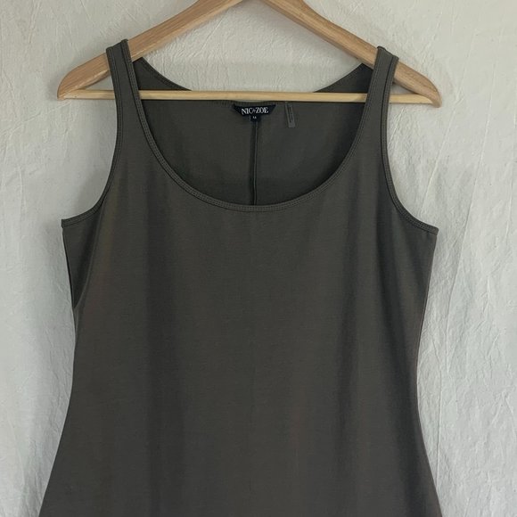 Nic+Zoe Perfect Tank Top in Dark Olive - Picture 1 of 8